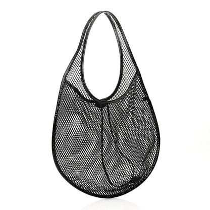 Alaia Fishnet Patent Calfskin Medium One Piece Bag Black 4 of 10