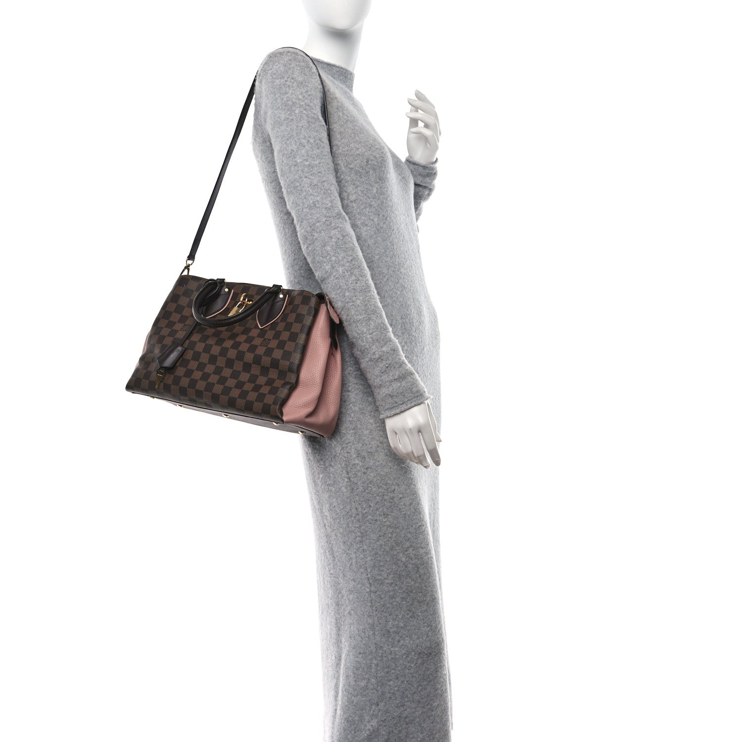 Louis Vuitton Cuir Taurillon Damier Ebene Normandy Magnolia 2 of 15
