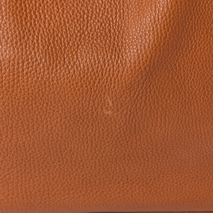 Gucci Pebbled Calfskin Medium Heritage Shoulder Bag Light Tobacco 13 of 13