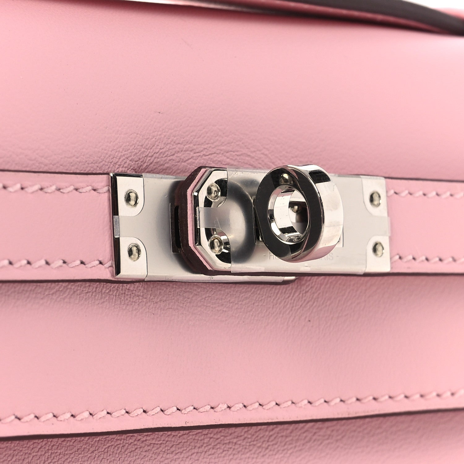 Hermes Swift Kelly Pochette Clutch Rose Sakura 11 of 12