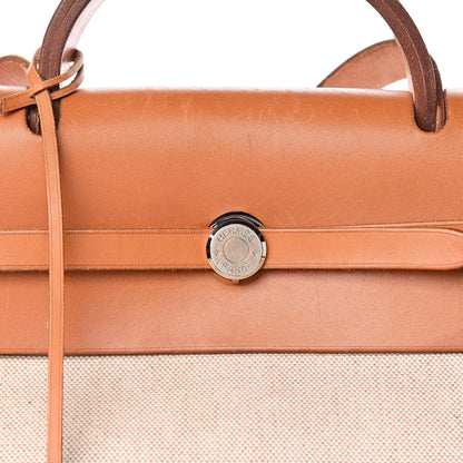 Hermes Toile Vache Calfskin Herbag Cabin Natural 17 of 20