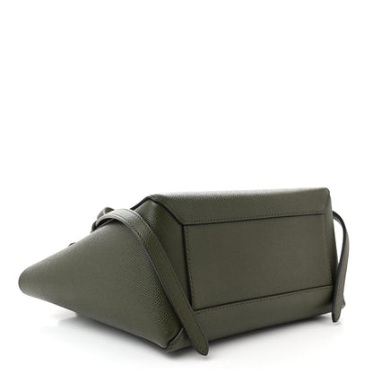 Celine Grained Calfskin Micro Belt Bag Olive 4 of 11