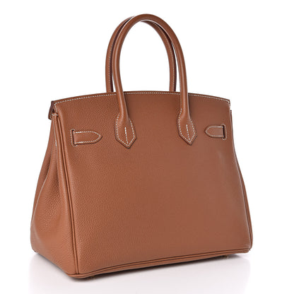Hermes Togo Birkin 30 Gold 3 of 32