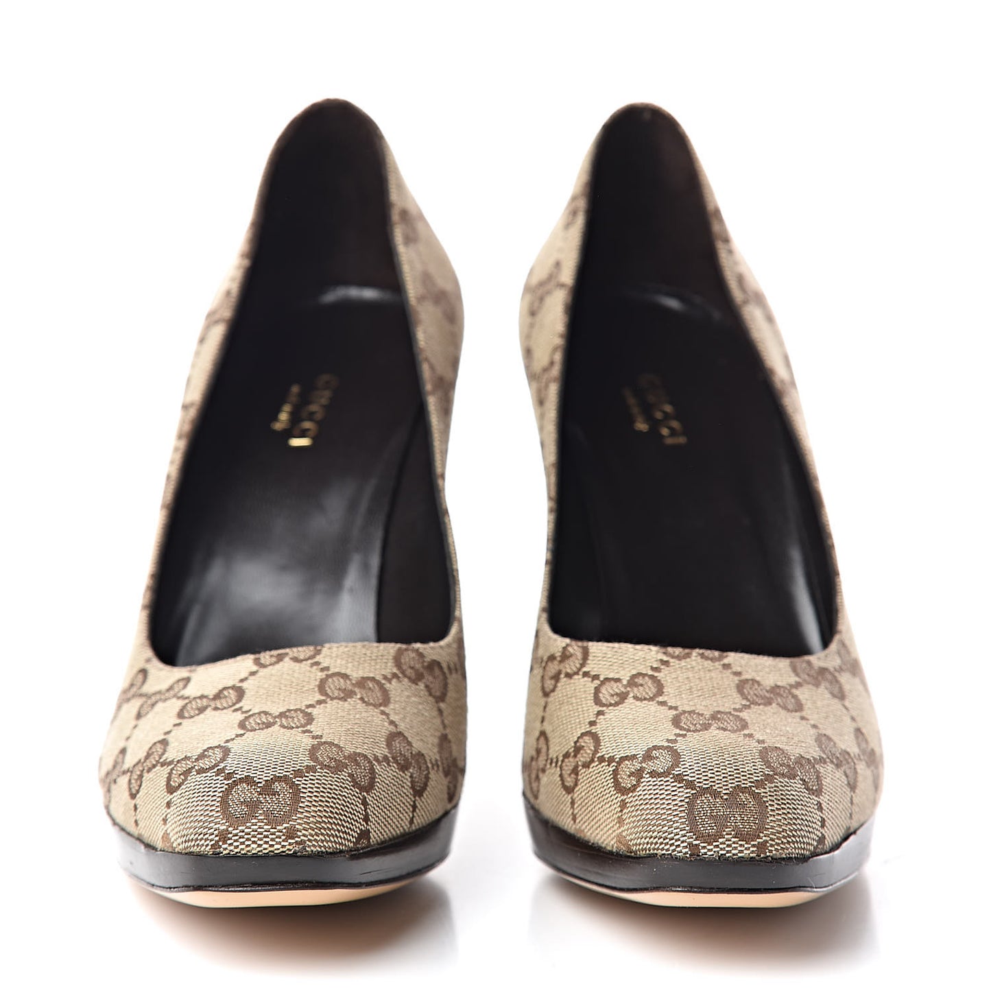 Monogram Pumps 8 Brown