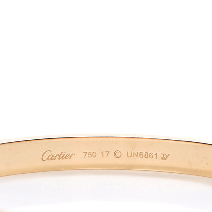 Cartier 18K Yellow Gold LOVE Bracelet 17 6 of 7