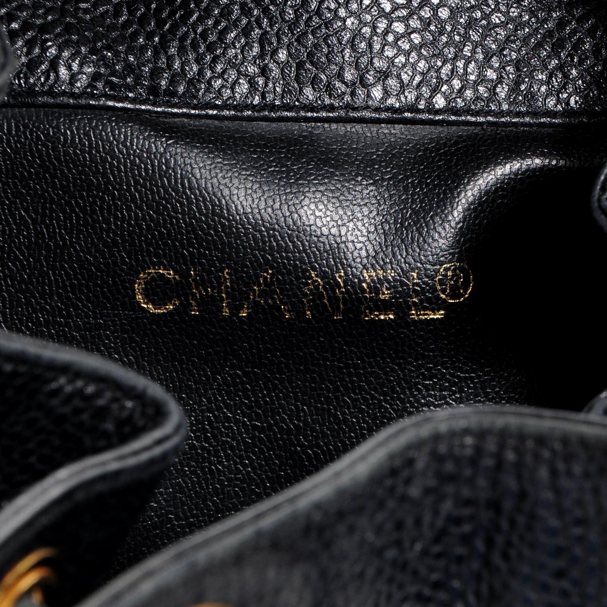 Chanel Caviar Drawstring Backpack Bag Black 7 of 9