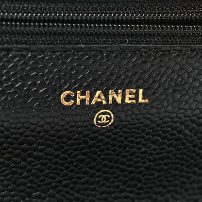 Chanel Caviar Quilted Wallet on Chain WOC Black 6 of 11