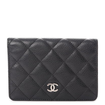 Chanel Caviar Quilted Flap Card Holder Black 1 of 8