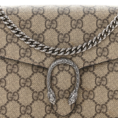 Gucci GG Supreme Monogram Mini Dionysus Chain Wallet Beige Taupe 7 of 9