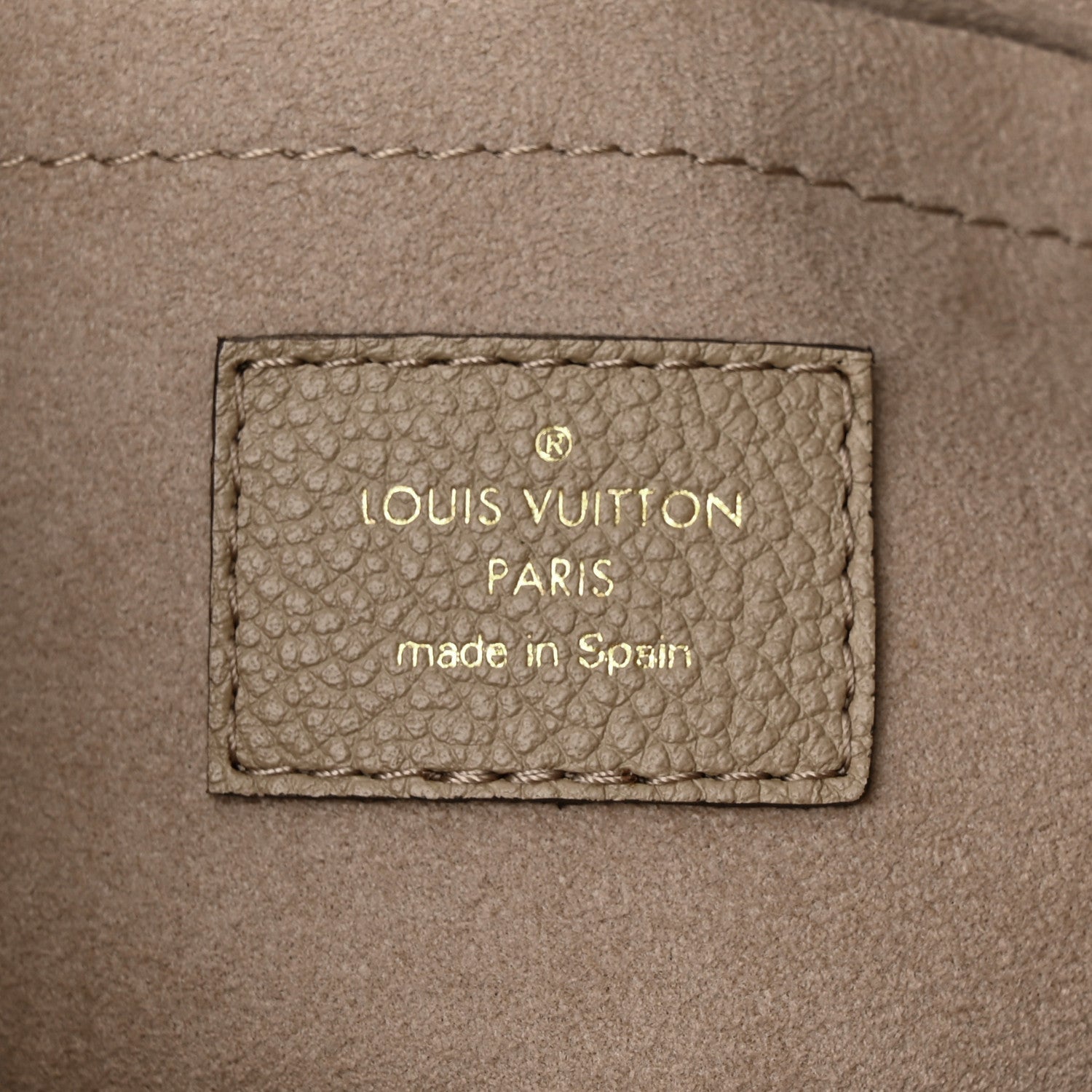 Louis Vuitton Empreinte Monogram Giant Bagatelle NM Tourterelle Creme 6 of 10
