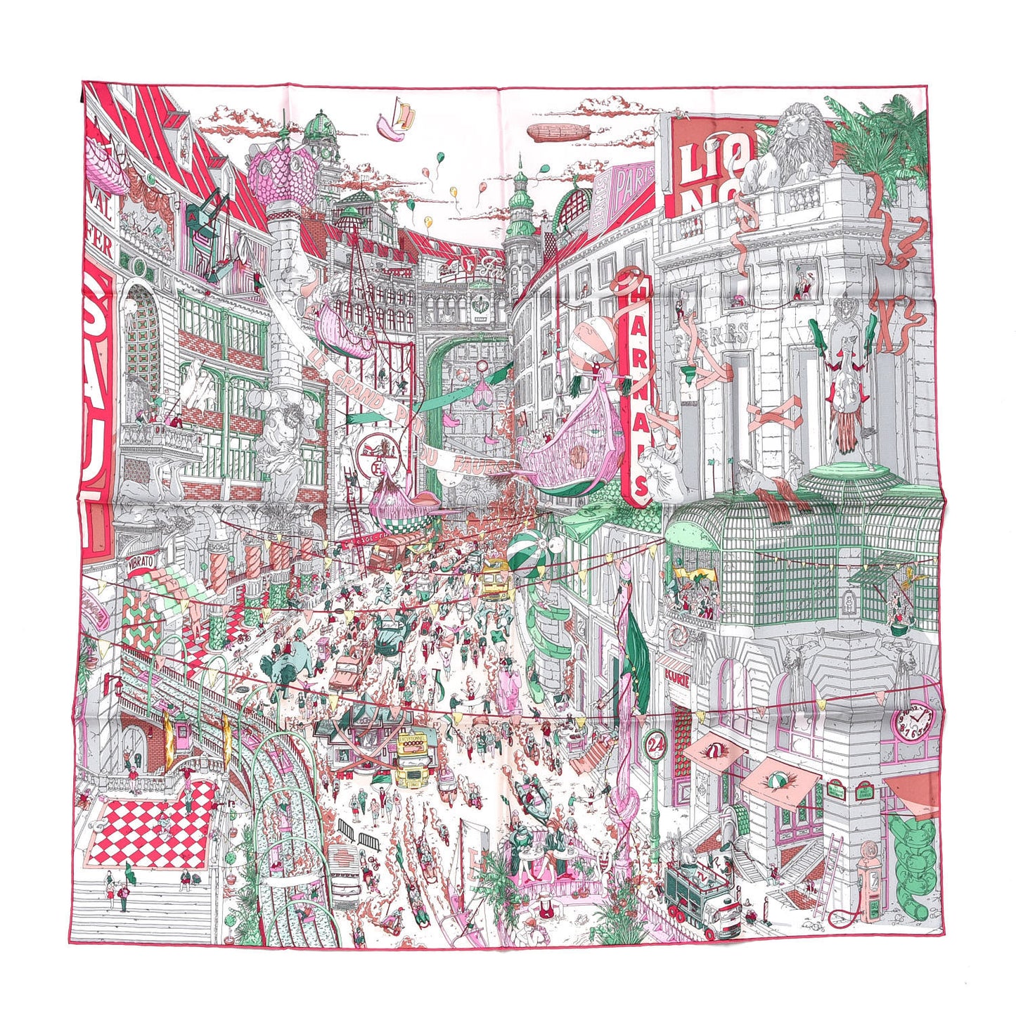 Silk Le Grand Prix Au Faubourg Scarf 90