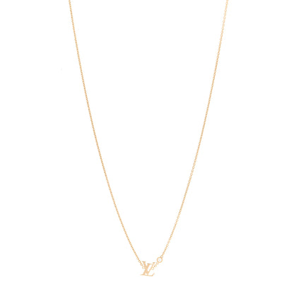 Louis Vuitton 18K Yellow Gold Diamond Idylle Blossom LV Pendant Necklace 1 of 5