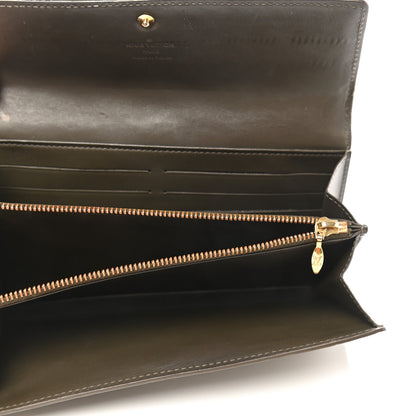 Louis Vuitton Vernis Sarah Wallet Vert Bronze 6 of 10
