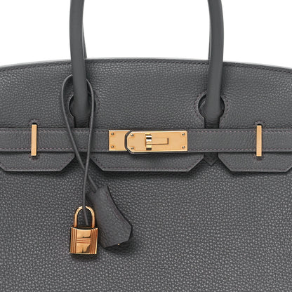 Hermes Togo BIRKIN 30 Etain 10 of 11