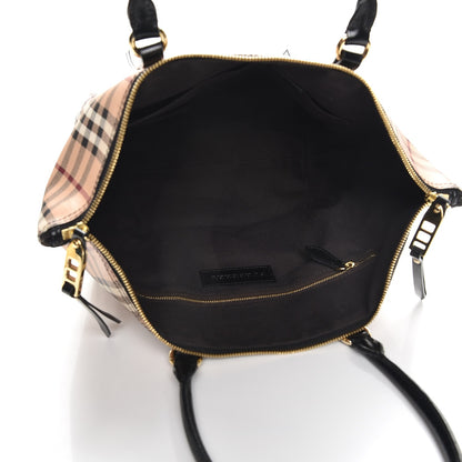 Burberry Haymarket Check Small Salisbury Tote Black 5 of 8