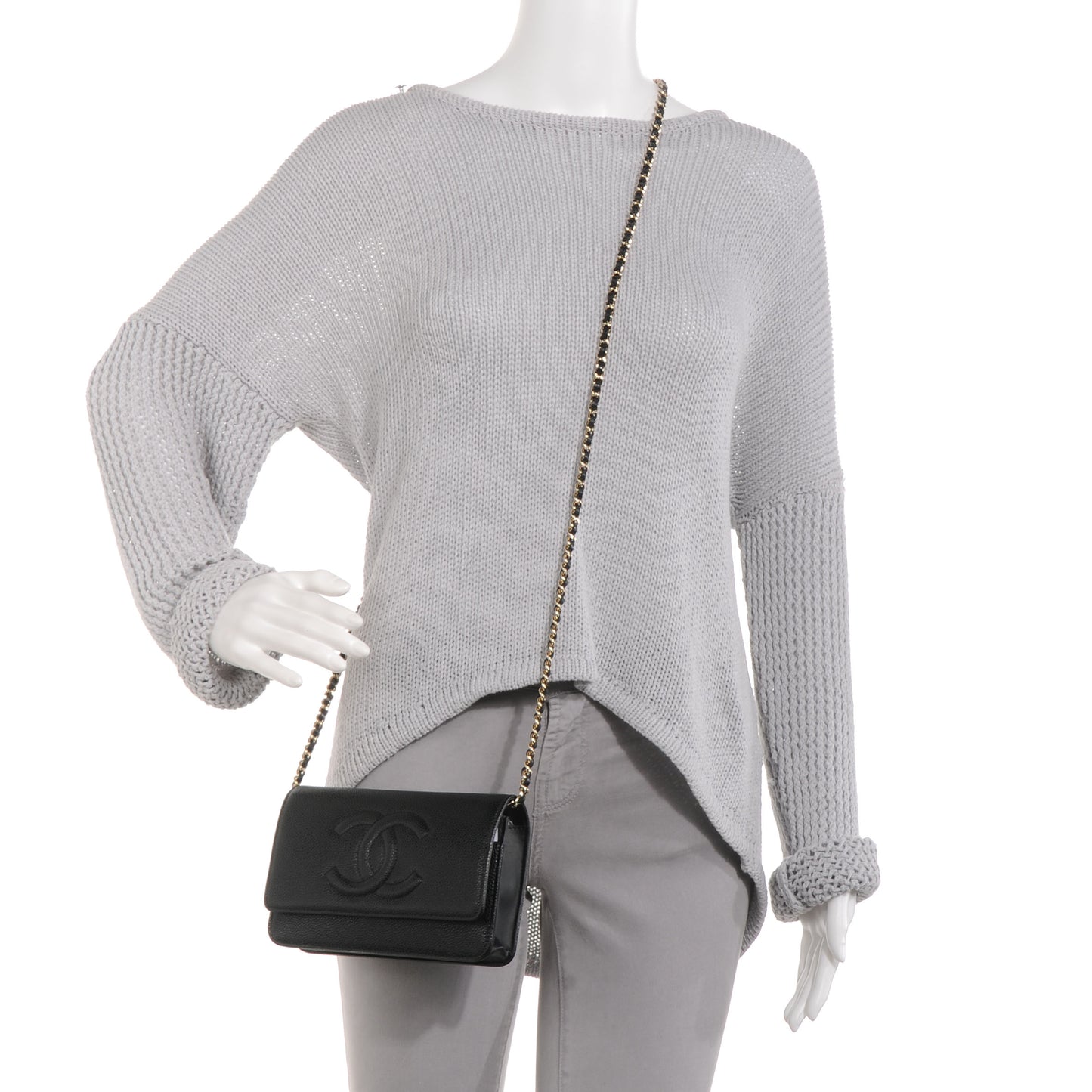 Caviar Timeless CC Wallet on Chain WOC Black
