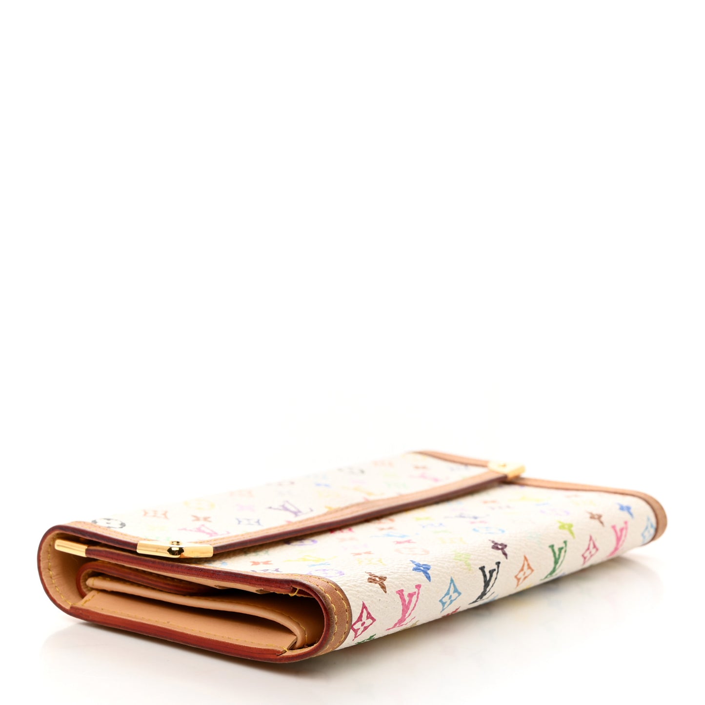 LOUIS VUITTON Monogram Multicolor Porte Tresor International Wallet White