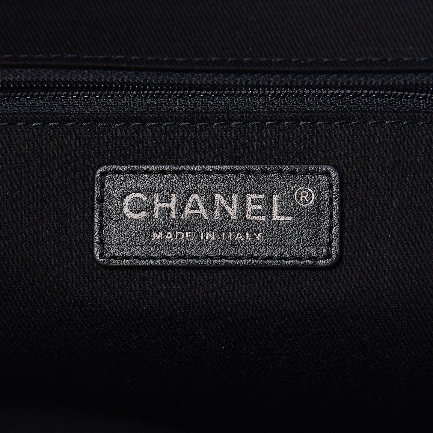 Grained Calfskin Large Coco Eyelets Shopping Tote Navy