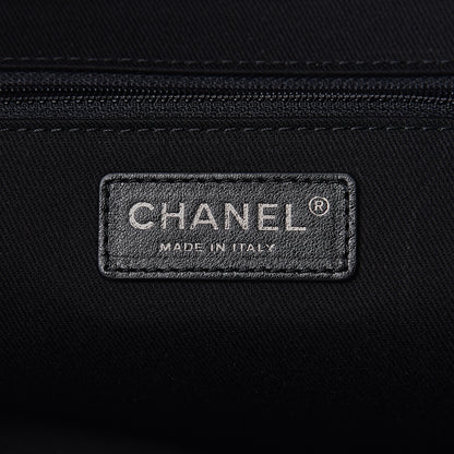 Chanel Grained Calfskin Large Coco Eyelets Shopping Tote Navy 7 of 11