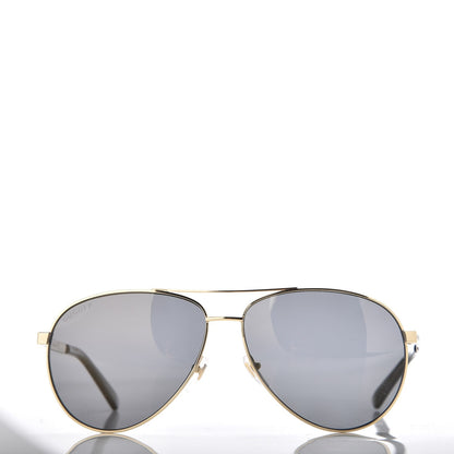 Gucci Aviator Sunglasses GG0237S Gold 2 of 10