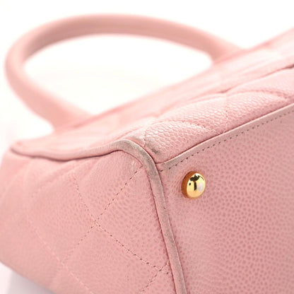 Chanel Caviar Quilted Small Bowler Pink 7 of 19