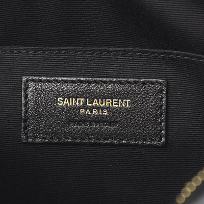 Saint Laurent Calfskin Matelasse Monogram Lou Camera Bag Black 5 of 9