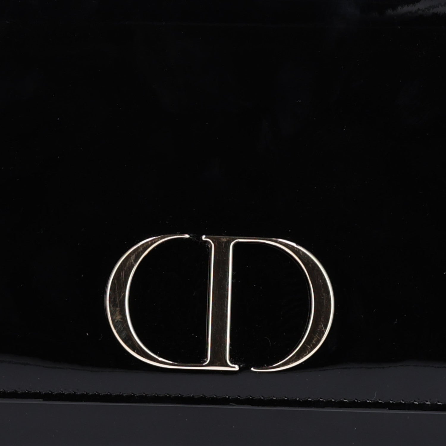 Christian Dior Patent 30 Montaigne Pouch Black 8 of 10
