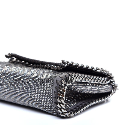 Stella McCartney Crystal Stones Tiny Fold Over Falabella Grey 7 of 9
