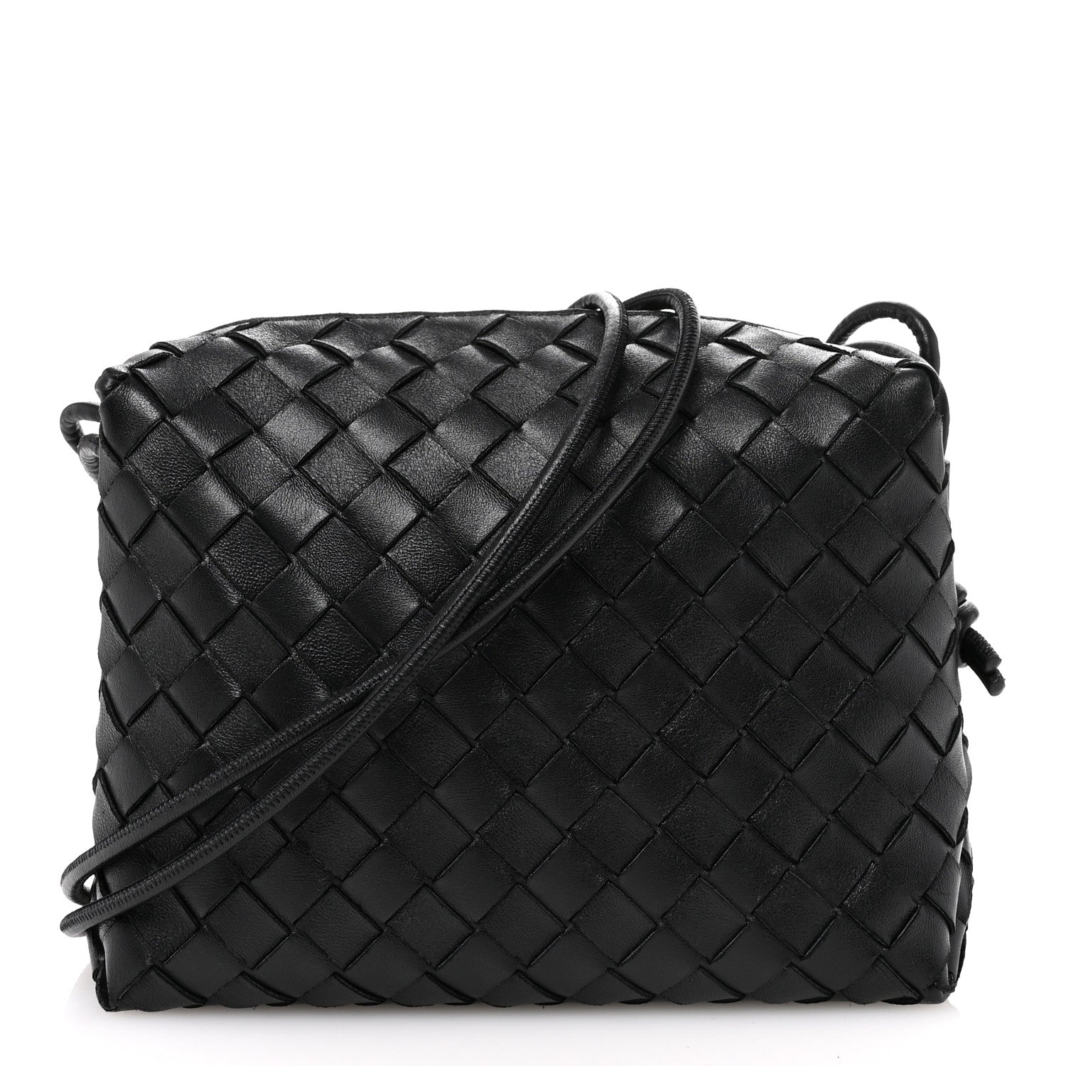 Bottega Veneta Nappa Intrecciato Medium Loop Camera Bag Black 1 of 9