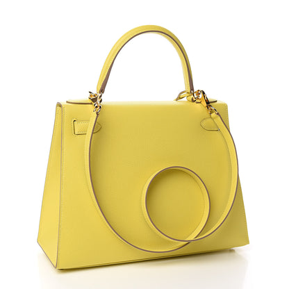 Hermes Epsom Kelly Sellier 28 Lime 3 of 36