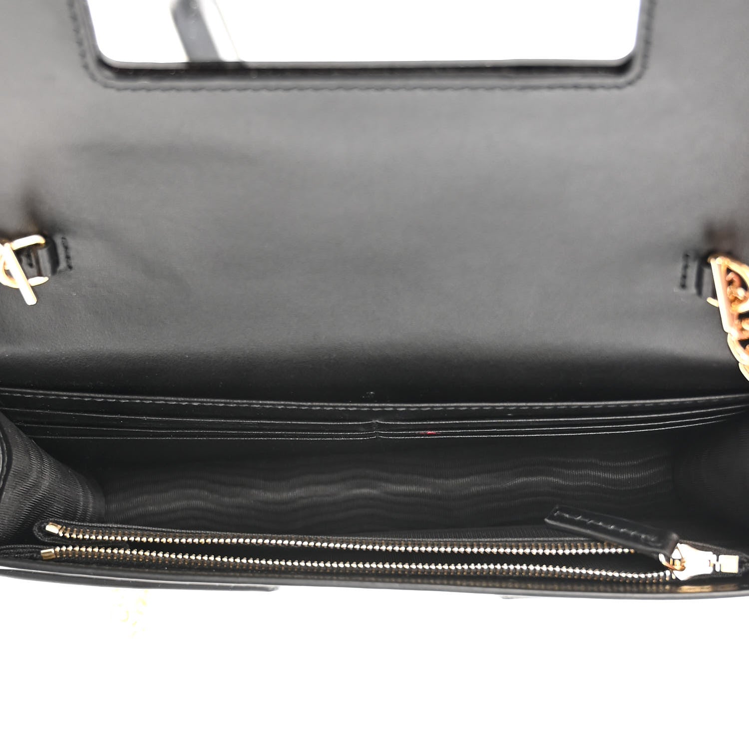 Gucci Calfskin GG Matelasse Chain Wallet Black 5 of 12