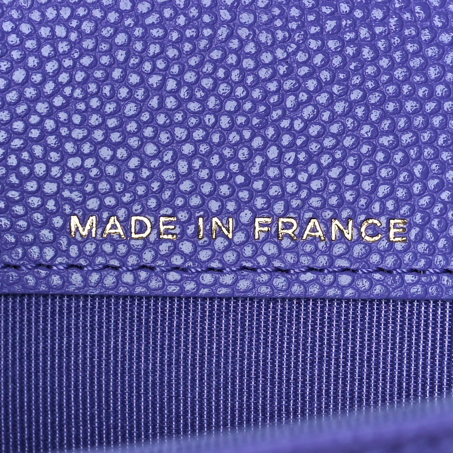 Chanel Caviar Quilted Flap Card Holder Wallet Purple 7 of 11