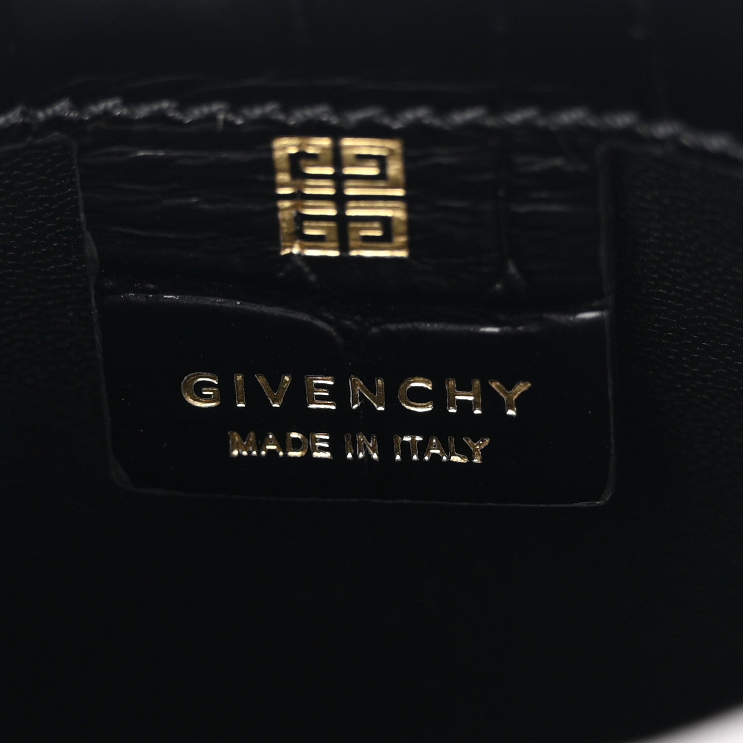 Givenchy Pony Calfskin Micro Leopard Print Shark Lock Bucket Bag Black Beige 6 of 10