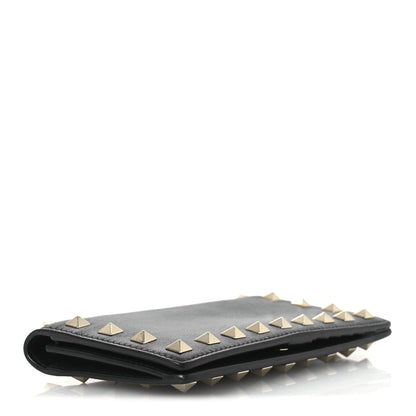 Valentino Garavani Calfskin Rockstud Bi-Fold Organizer Wallet Black 4 of 9