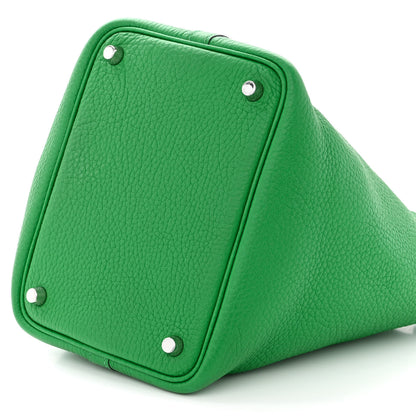Hermes Taurillon Clemence Picotin Lock 18 PM Bambou 10 of 12