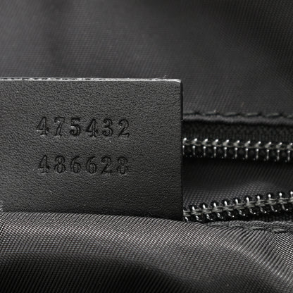 Gucci GG Supreme Monogram Web Flap Messenger Bag Black 7 of 8