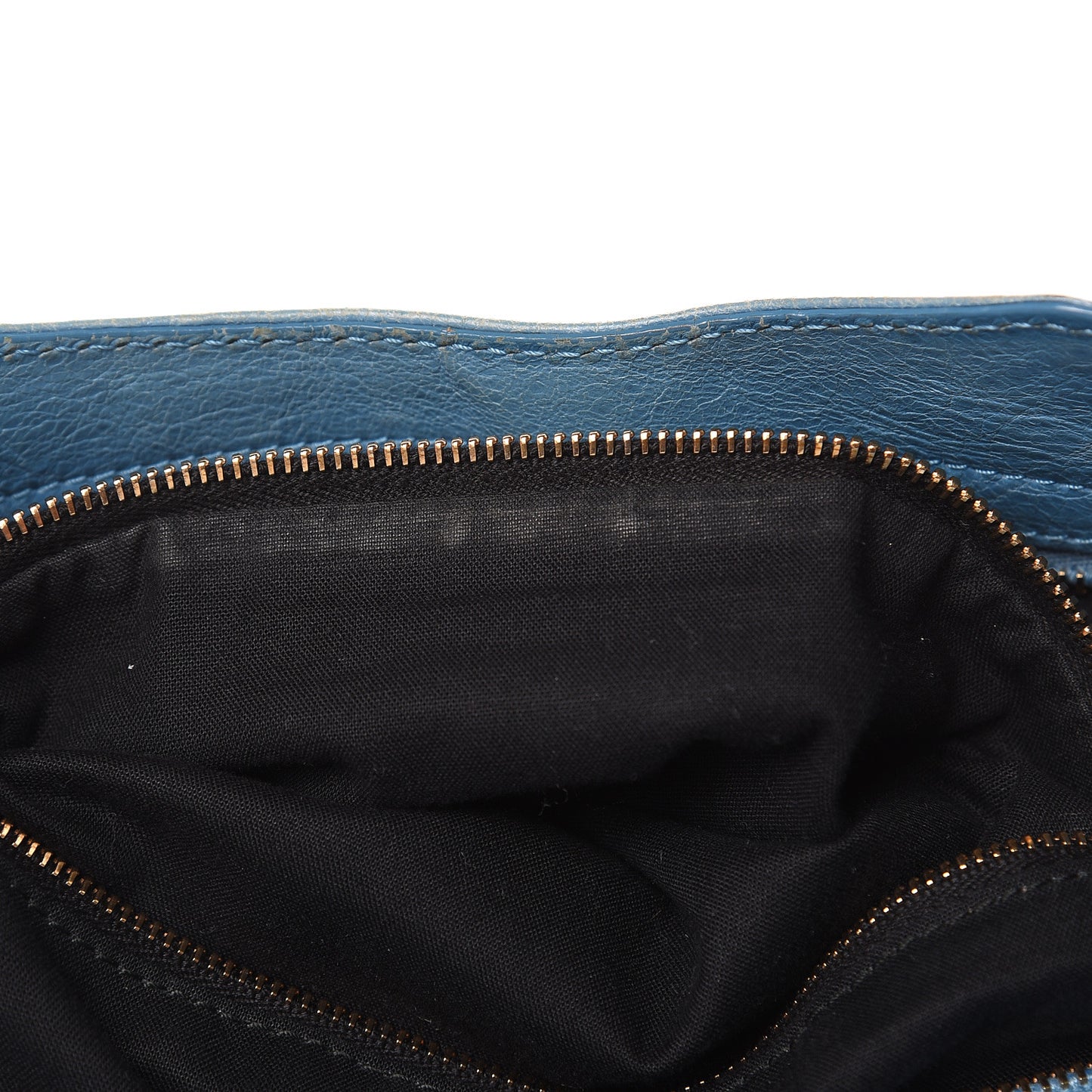 Agneau Giant 12 Rose Gold Hardware City Bleu Indigo