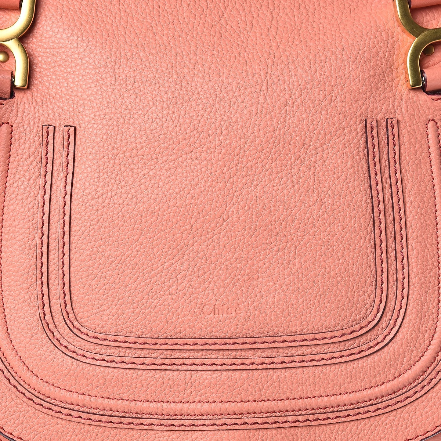 Calfskin Medium Marcie Satchel Coral Pop