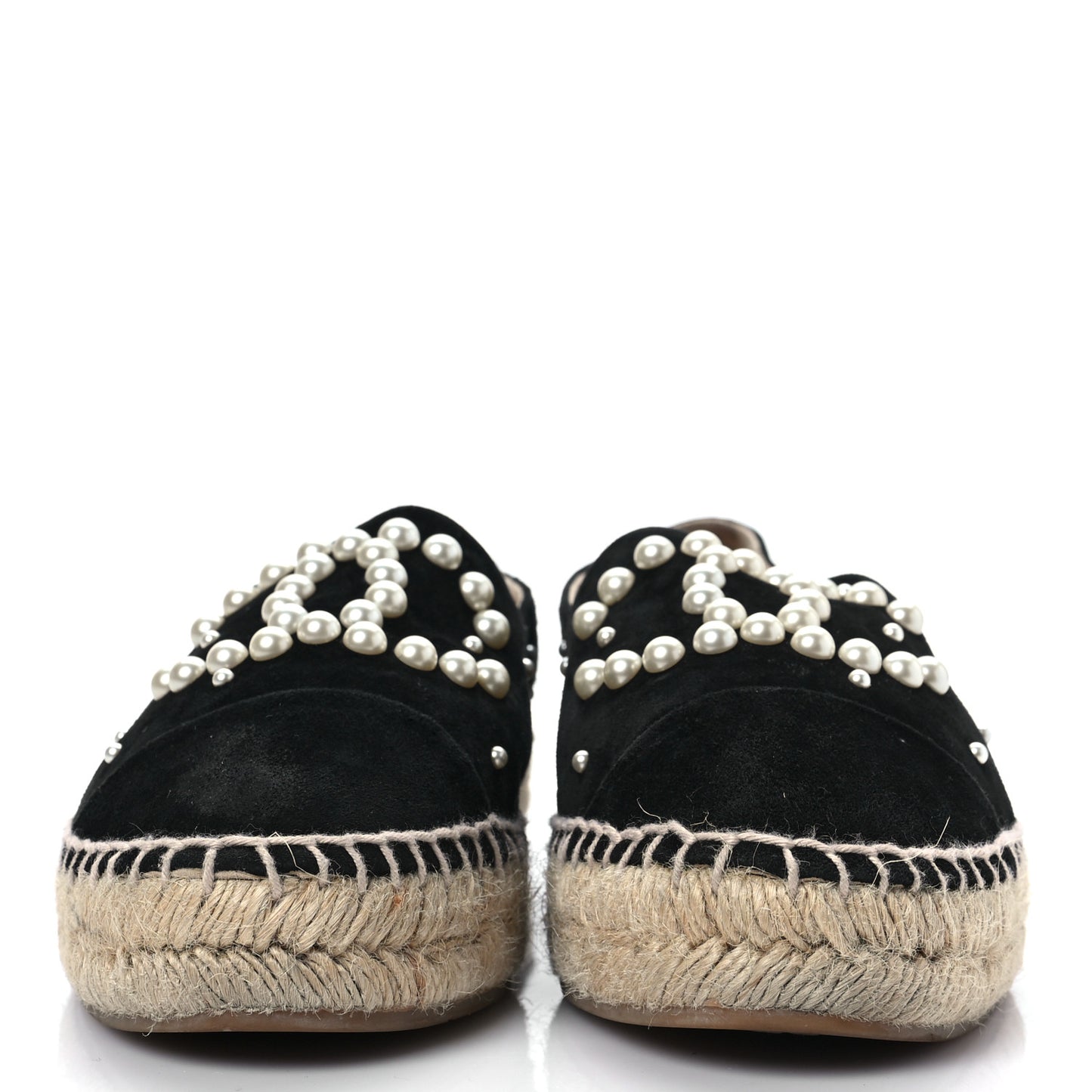 Suede Pearl CC Espadrilles 37 Black