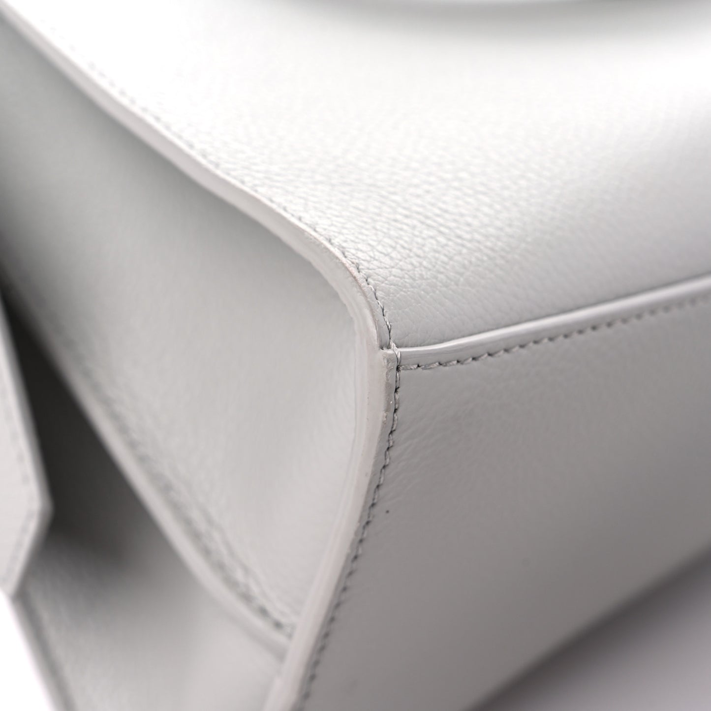 Grained Calfskin Neo Classic Silver Hardware S City Dove Grey