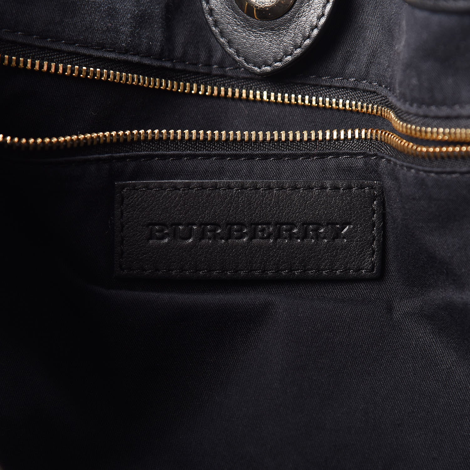 Burberry Calfskin Haymarket Check Small Canterbury Tote Black 6 of 19