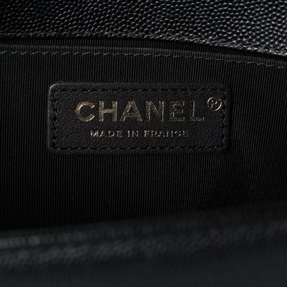 Chanel Caviar Quilted Medium Boy Flap Black 6 of 15