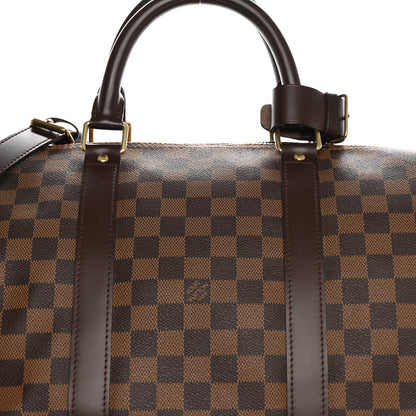 Louis Vuitton Damier Ebene Keepall Bandouliere 55 7 of 12