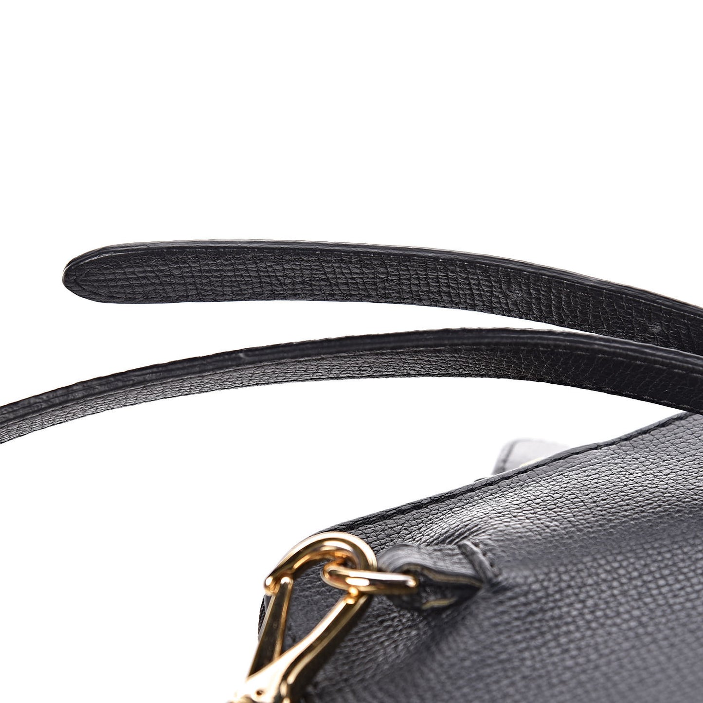 Grain Calfskin Small Crossbody Bag Black