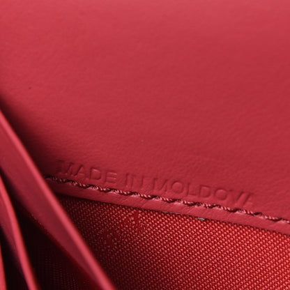 Burberry Haymarket Check Henley Wallet On Chain Coral Red 7 of 11