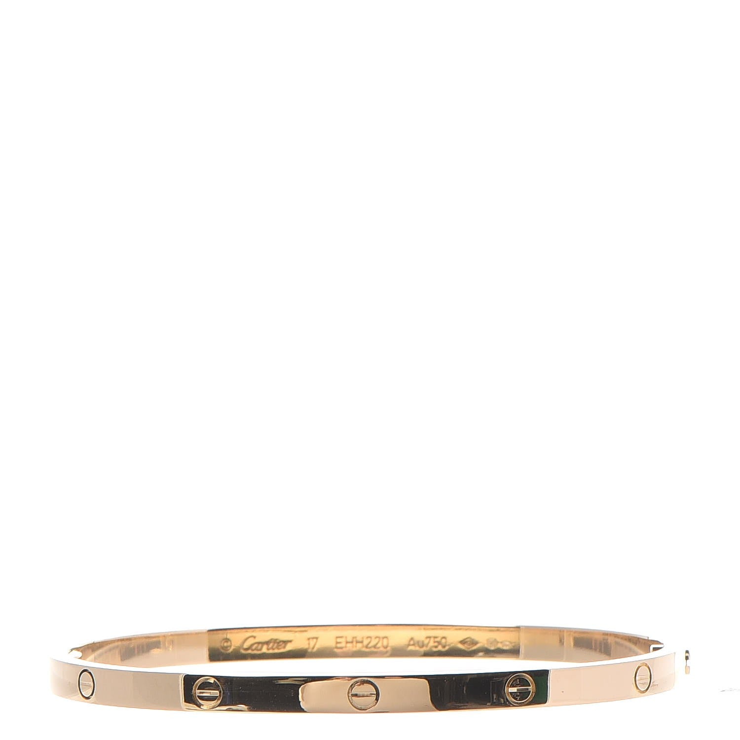 Cartier 18K Yellow Gold Small LOVE Bracelet 17 1 of 7