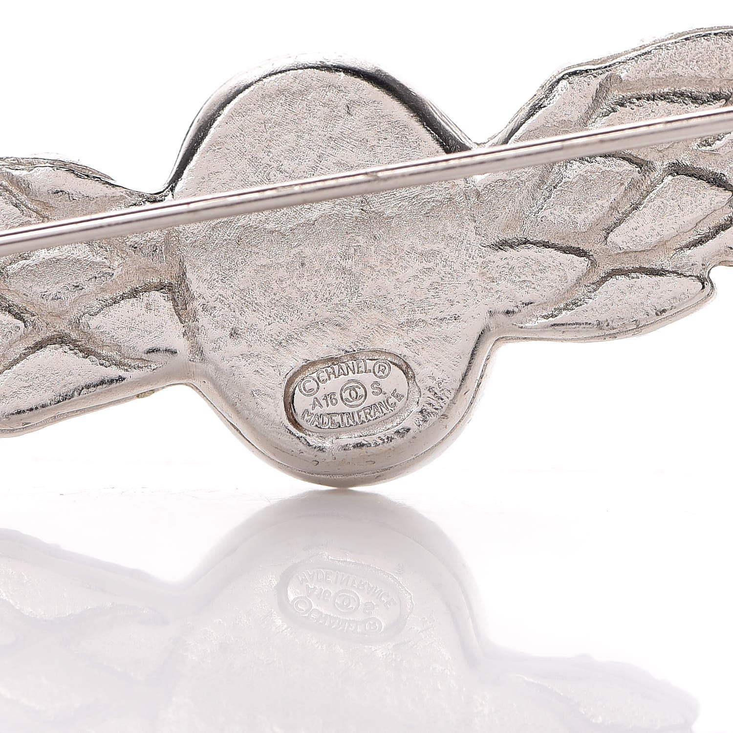 Chanel Crystal Wings Brooch Silver 4 of 6