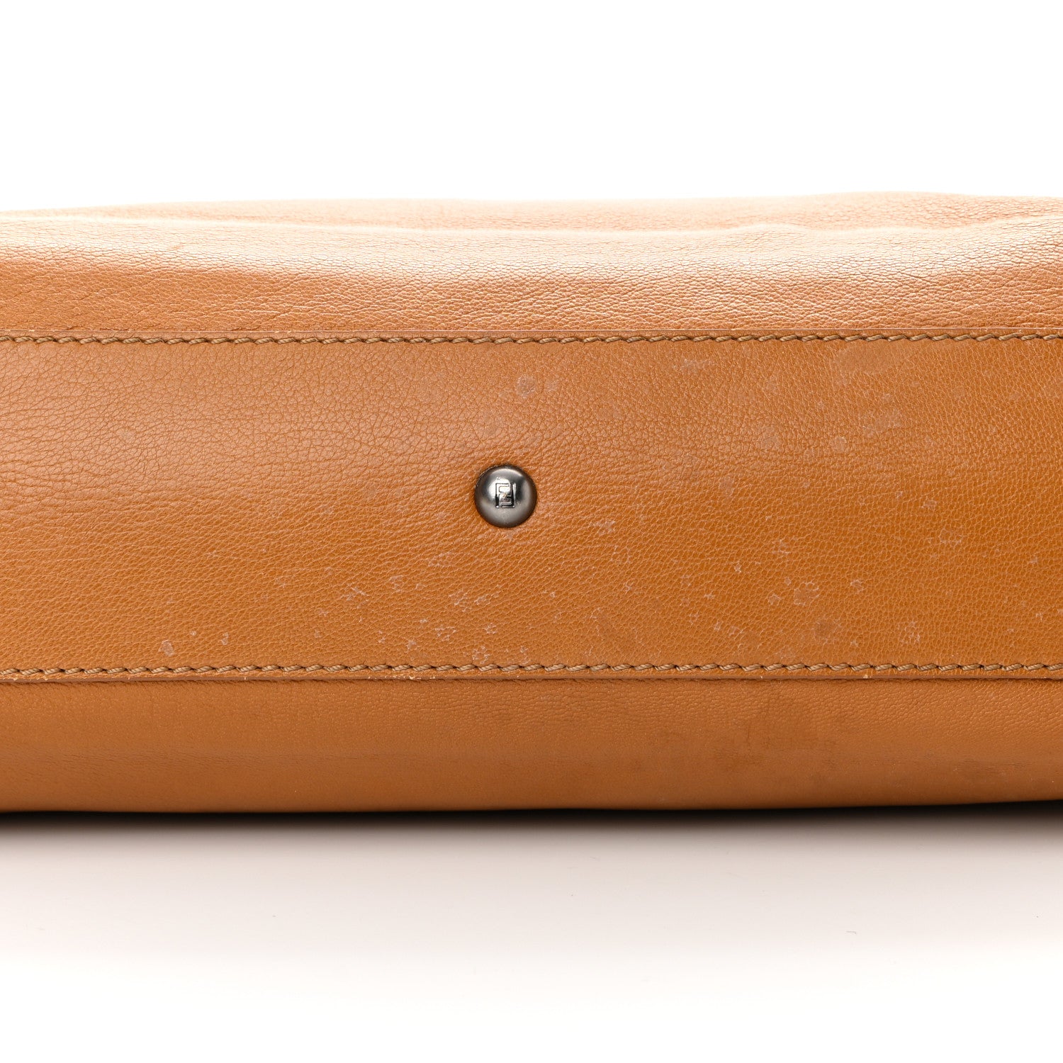 Fendi Goatskin Medium Peekaboo Iconic Satchel Camel 14 of 20