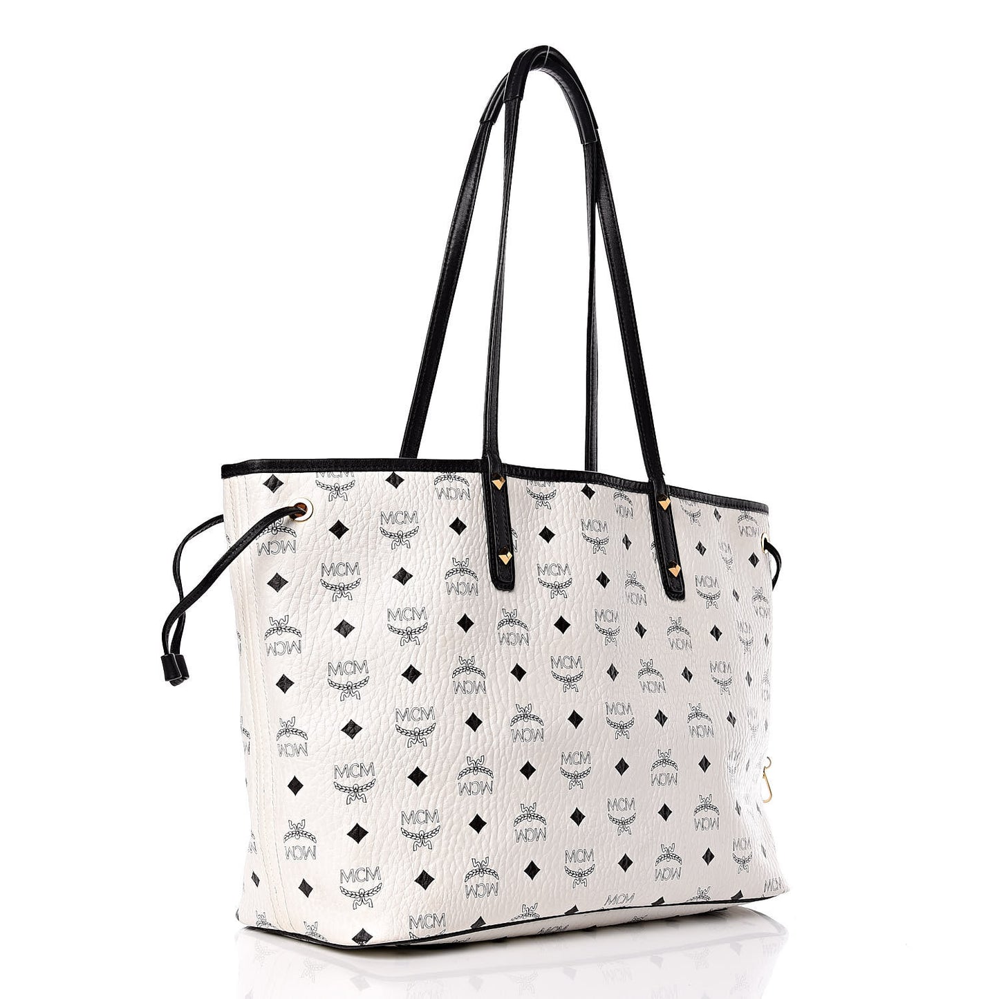 Visetos Medium Project Reversible Shopper Tote White