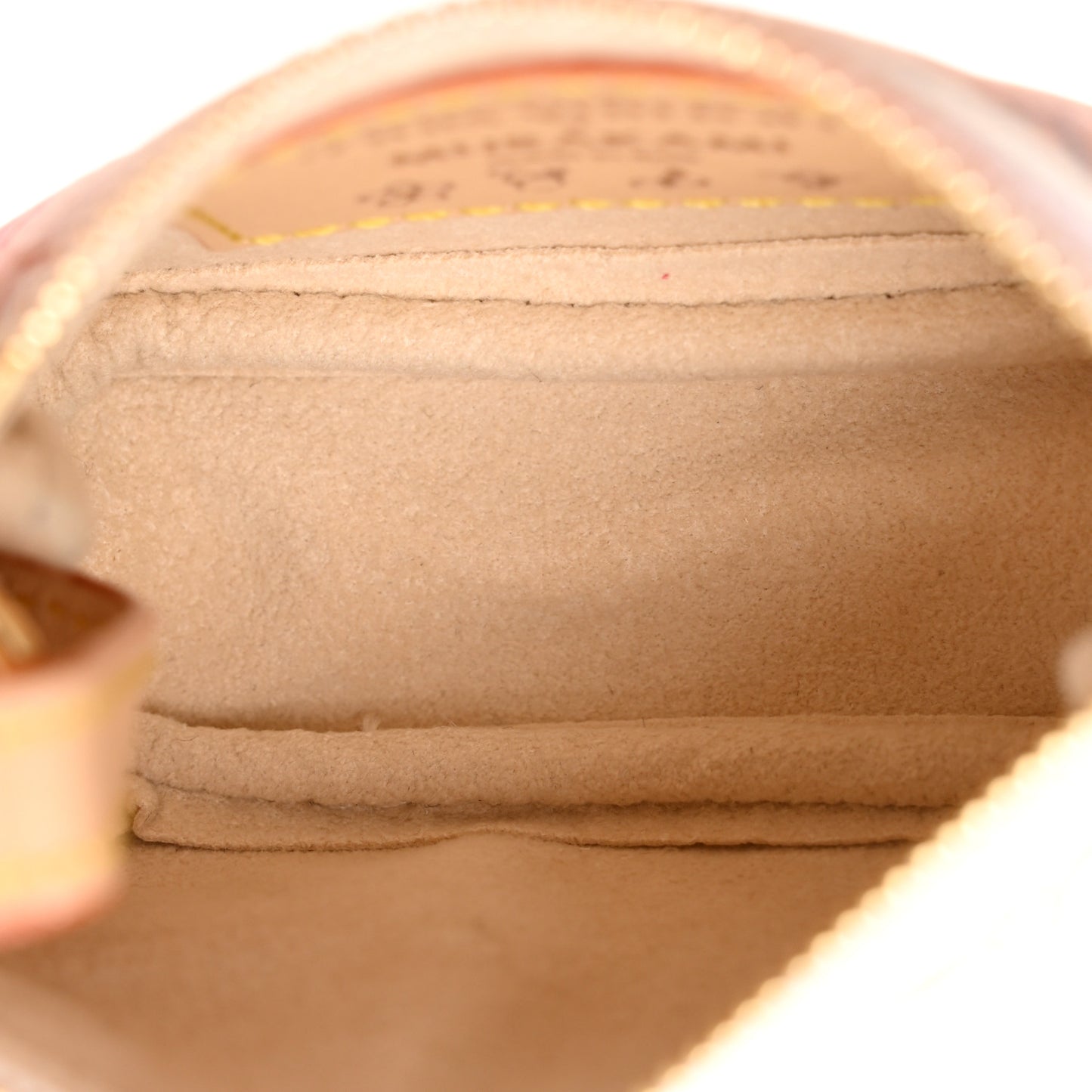 LV x TM Monogram Multicolor Micro Pochette White